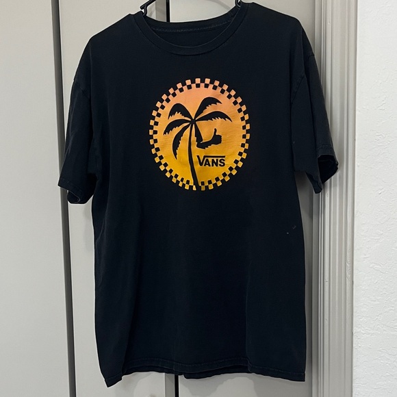 Vans Other - Men’s Vans Black T-Shirt with Palm Tree Graphic